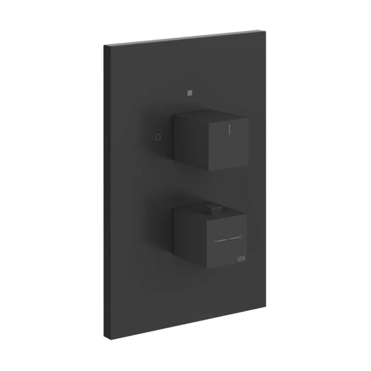 Gessi Thermostat-Duschmischer für die Wand, 1 Ausgang, ohne Unterputzkörper, schwarz matt SHOWER 20182#299