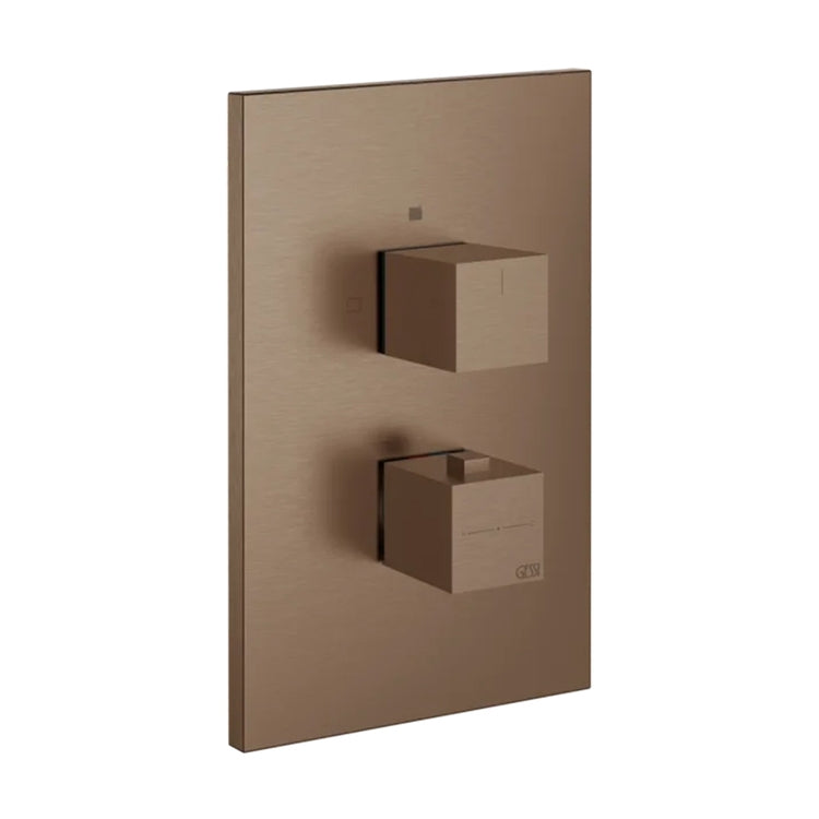 Gessi Thermostat-Duschmischer für die Wand, 1 Ausgang, ohne Unterputzkörper, Oberfläche Copper Brushed PVD SHOWER 20182#708