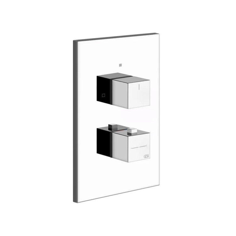 Gessi Thermostat-Duschmischer zur Wandmontage, 2 Ausgänge, ohne Einbaukörper, Chromoberfläche RETTANGOLO 20184#031