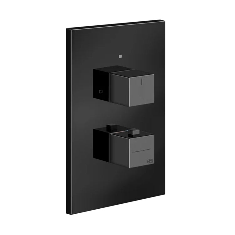 Gessi Thermostat-Duschmischer für die Wand, 3 Ausgänge, ohne Einbaukörper, schwarzmetallic PVD-Finish SHOWER 20190#706