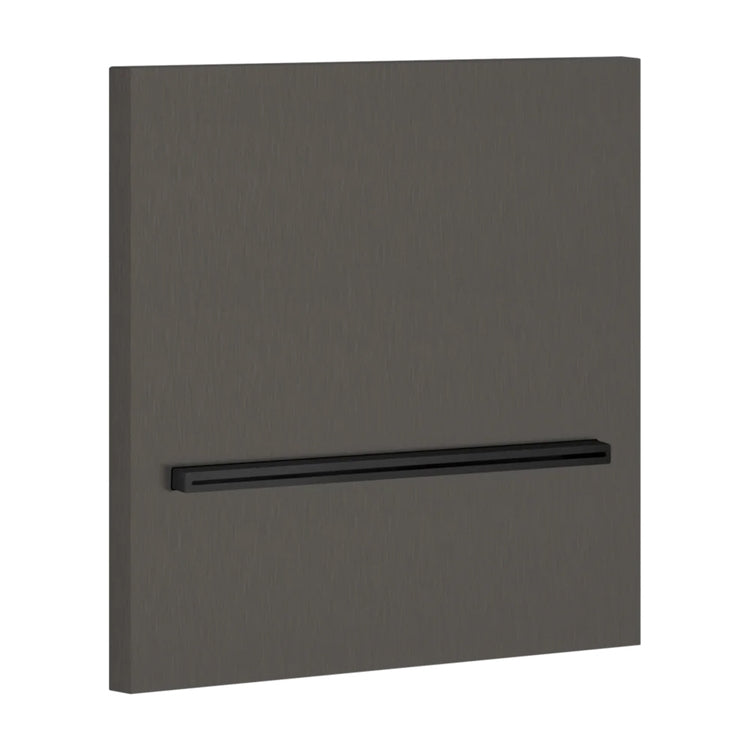 Gessi Wand-Wasserfall-Duschkopf, Fernbedienung nicht enthalten, Oberfläche Black Metal Brushed PVD SHOWER 20295#707