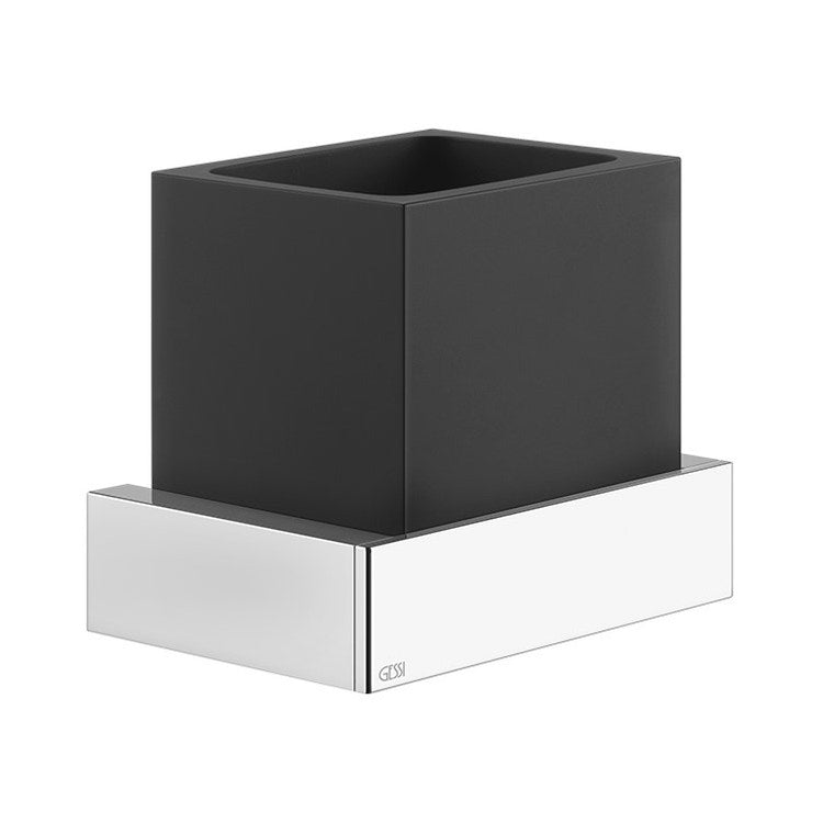 Gessi Wandbecherhalter schwarz, Chromoberfläche Accessories 20808#031