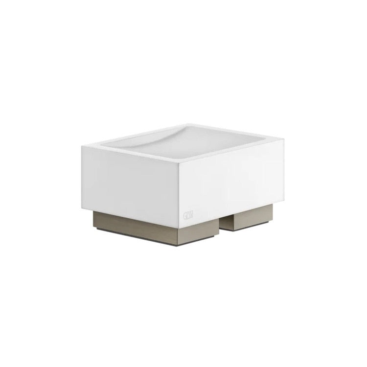 Gessi Seifenablage weiß, Finox gebürstetes Nickel Accessories 20825#149