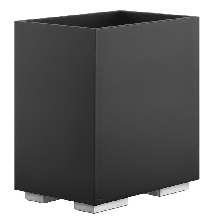 Gessi Papierkorb schwarze Farbe, Füße Chromoberfläche Accessories 20991#031