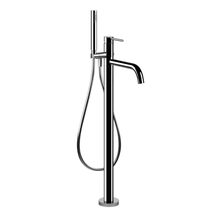 Gessi Standarmatur für Badewanne außen mit Handbrause, ohne Einbaukörper, Chromoberfläche TORTONA 24943#031
