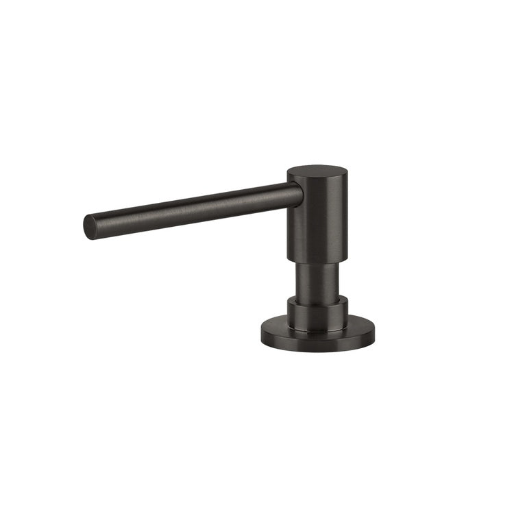 Gessi Einbau-Seifenspender für Waschtisch, mit Befüllung von oben, Oberflächenfinish Black Metal Brushed PVD 29660#707