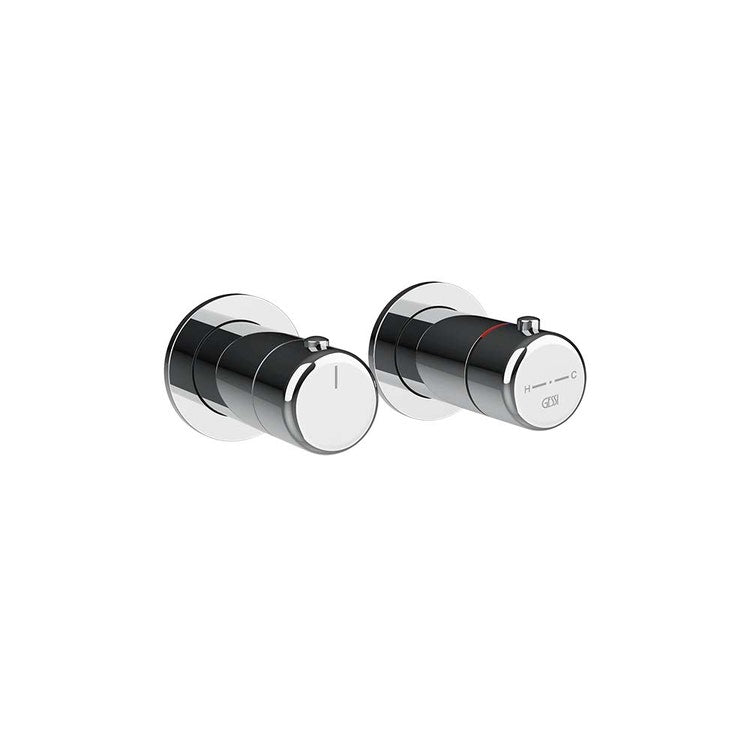 Gessi Außenteil Thermostat-Wandmischer 3 Wege, Chromoberfläche GOCCIA 33136#031