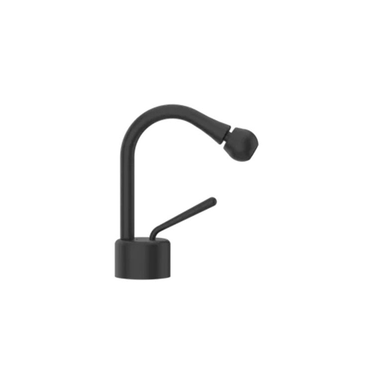 Gessi Bidetmischer, ohne Ablauf, mit Anschluss-Schläuchen, schwarze XL GOCCIA 33607#299