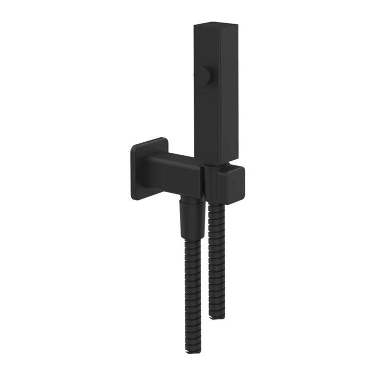 Gessi Wand-Wasserstrahl-Bürste, mit 1/2" Anschluss, schwarz, matte Ausführung RETTANGOLO 33823#299