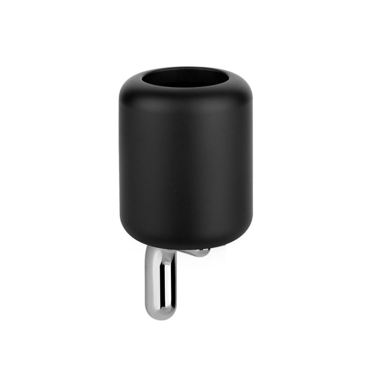 Gessi Glas aus Steinzeug, wandmontiert, schwarze Farbe, Chromfinish GOCCIA Accessories 38008#031