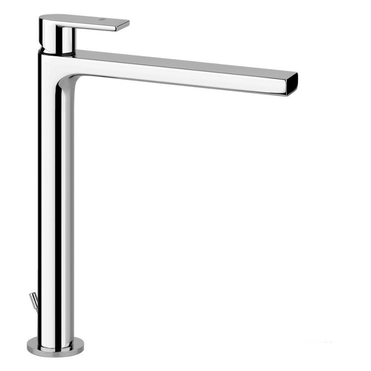 Gessi Waschtischarmatur H. 30 cm, mit Ablauf und Anschlussflexschläuchen, Chromoberfläche MANZONI 38603#031