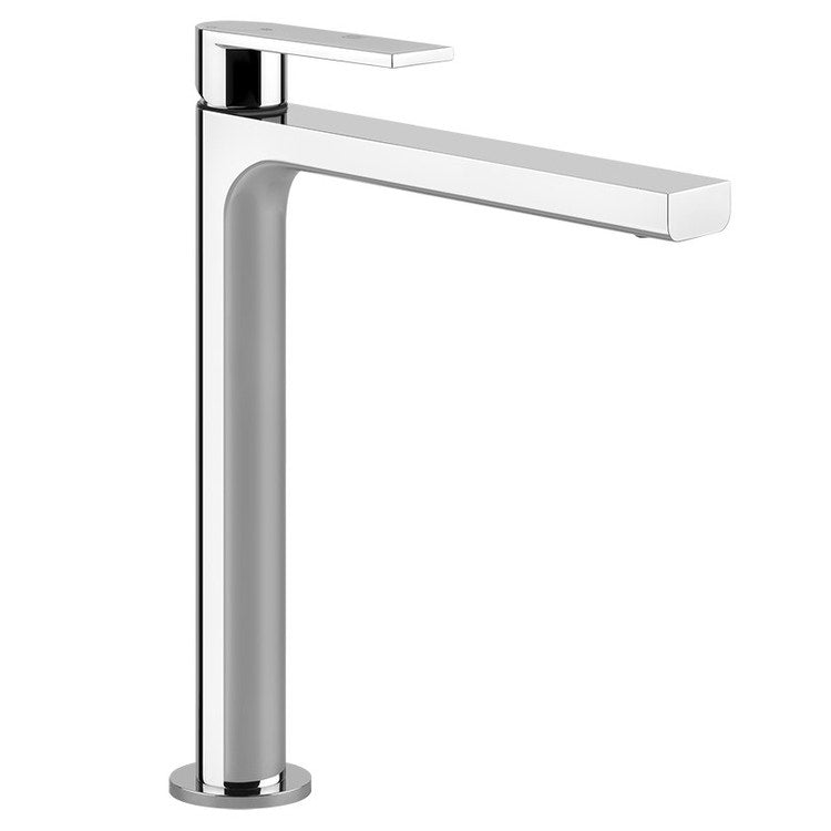 Gessi Waschbeckenmischer H. 30 cm, ohne Ablauf, mit Anschlussflexschläuchen und Energiesparfunktion, Chromoberfläche MANZONI 38610#031