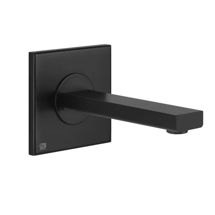 Gessi Wandmund T. 16 cm, matt schwarz Oberfläche MANZONI 38701#299