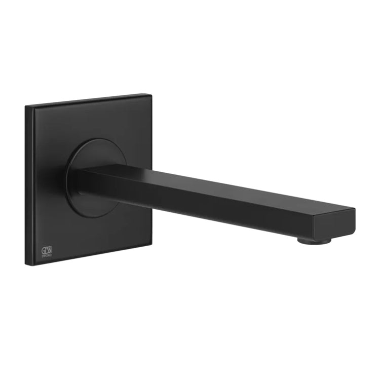 Gessi Wandmund T. 22 cm, matt schwarz Oberfläche MANZONI 38707#299