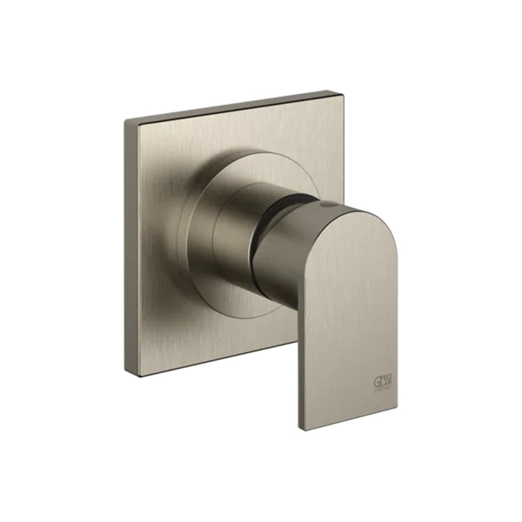 Gessi Äußere Seite Wandmischer 1 Weg, ohne Einbaukörper, Oberfläche Finox gebürstetes Nickel MANZONI 38722#149