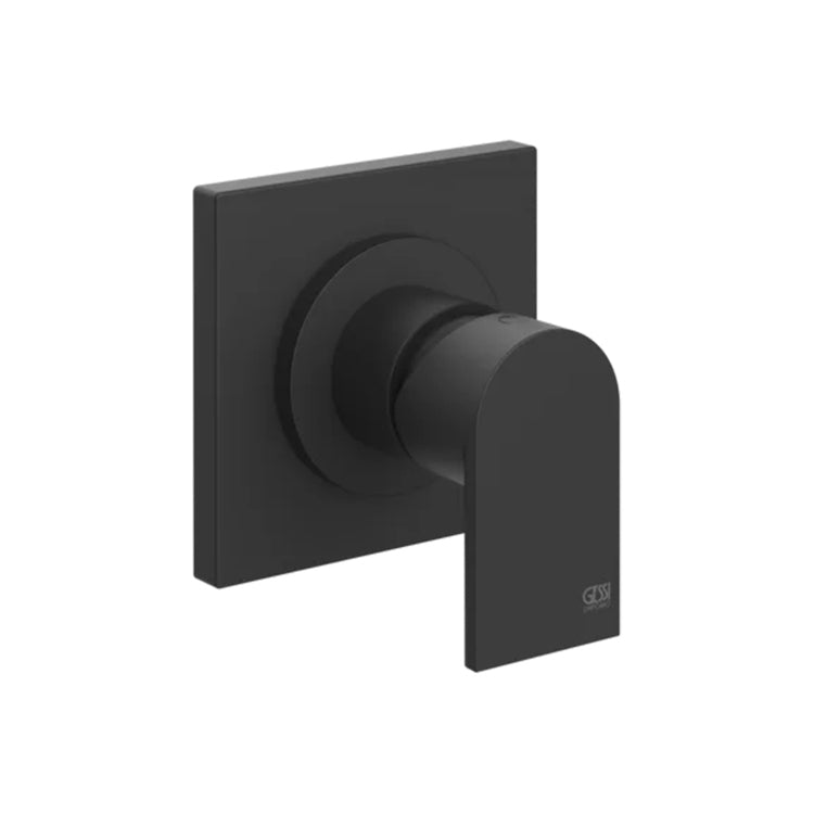 Gessi Außenbereich Einweghahn Wandmischer, ohne Einbaukörper, mattschwarze Oberfläche MANZONI 38722#299