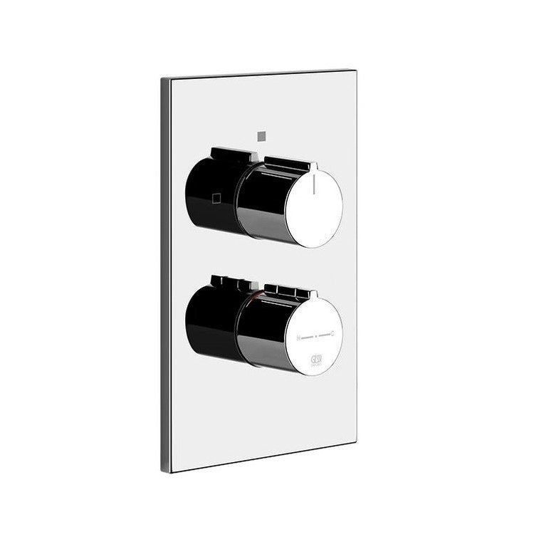 Gessi Thermostat-Duschmischer mit 2 Ausgängen, ohne Einbaukörper, verchromt EMPORIO SHOWER 38794#031