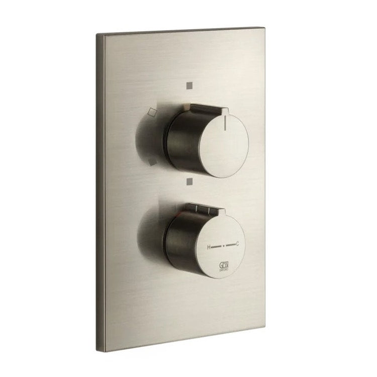 Gessi Thermostatmischer mit 3 Ausgängen, ohne Einbaukörper, Oberfläche Finox gebürstetes Nickel EMPORIO SHOWER 38796#149