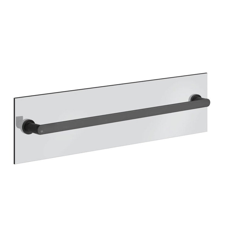 Gessi Griff und Handtuchhalter L. 60 cm für Glas, Farbe Schwarz, matte Ausführung EMPORIO ACCESSORI 38913#299