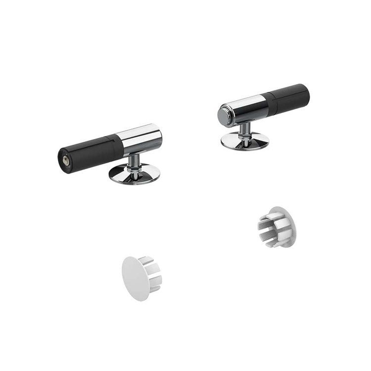 Gessi-Scharniere mit dem System "Soft Close" und seitlichen Abdeckungen für Sitz 39168, Chromfinish 39184#031