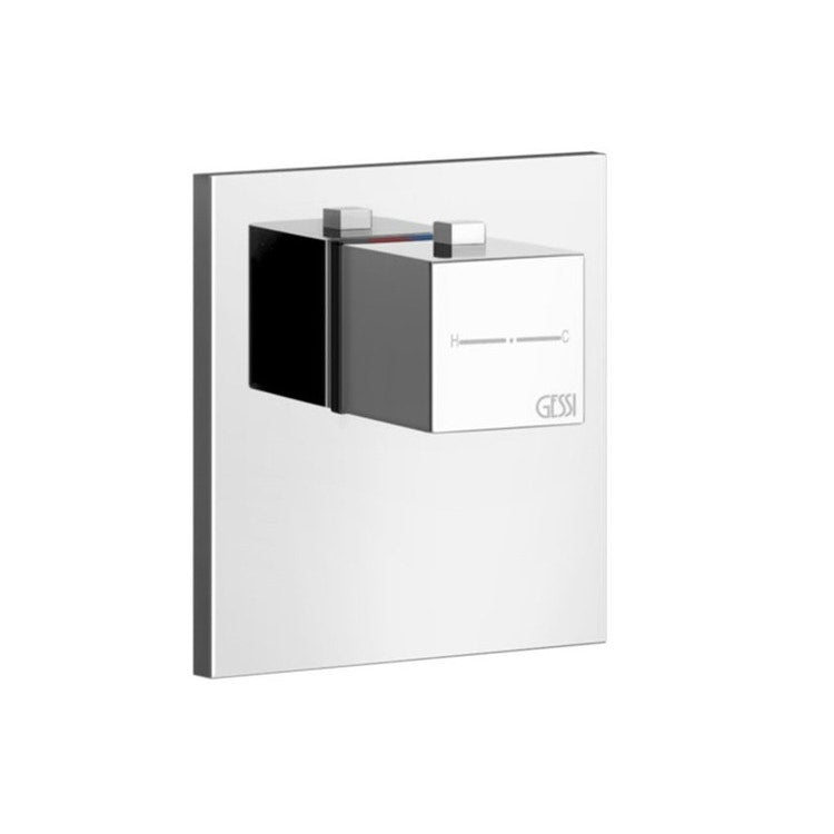 Gessi Thermostat-Brausemischer, Unterputz, hoher Durchfluss, ohne Einbaukörper, Chromoberfläche SHOWER 43252#031