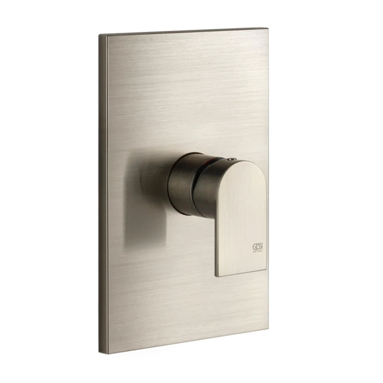 Gessi Wandmischer, 1 Ausgang, Oberfläche Finox gebürstetes Nickel MANZONI 44632#149