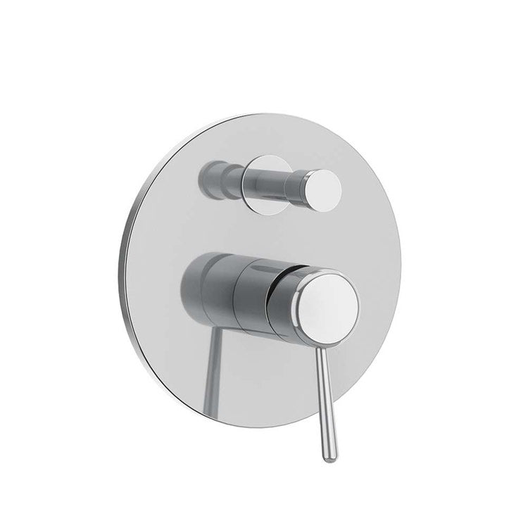 Gessi Duschmischer, wandmontiert, mit automatischem Badezimmer/Dusche-Umschalter, 2 Wege, ohne Einbaukörper, verchromt GOCCIA 44678#031