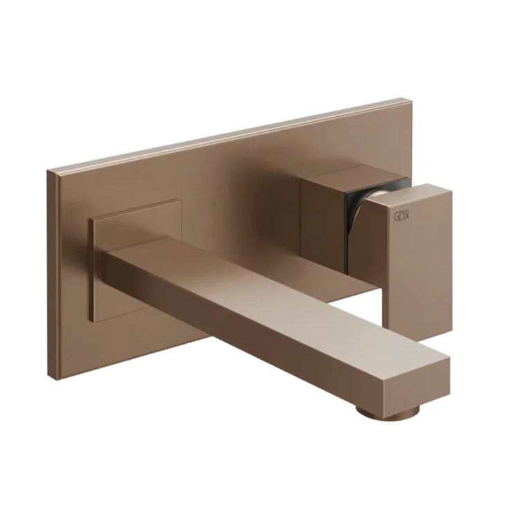 Gessi Wandmischer T. 22 cm, ohne Ablauf, Oberfläche Copper Brushed PVD RETTANGOLO 44836#708