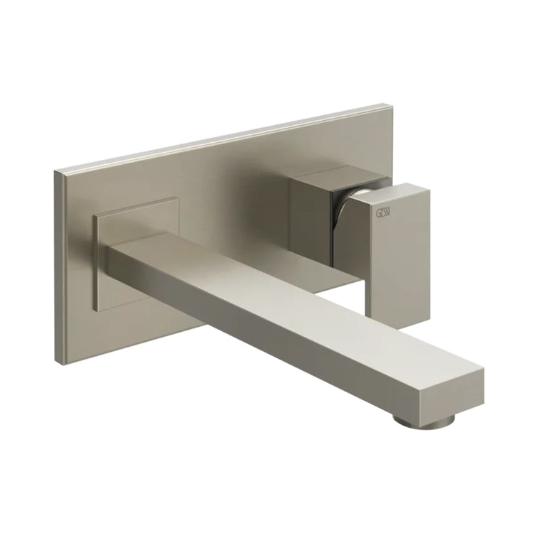 Gessi Wandmischer T. 27 cm, ohne Ablauf, Finox-Oberfläche RETTANGOLO 44838#149
