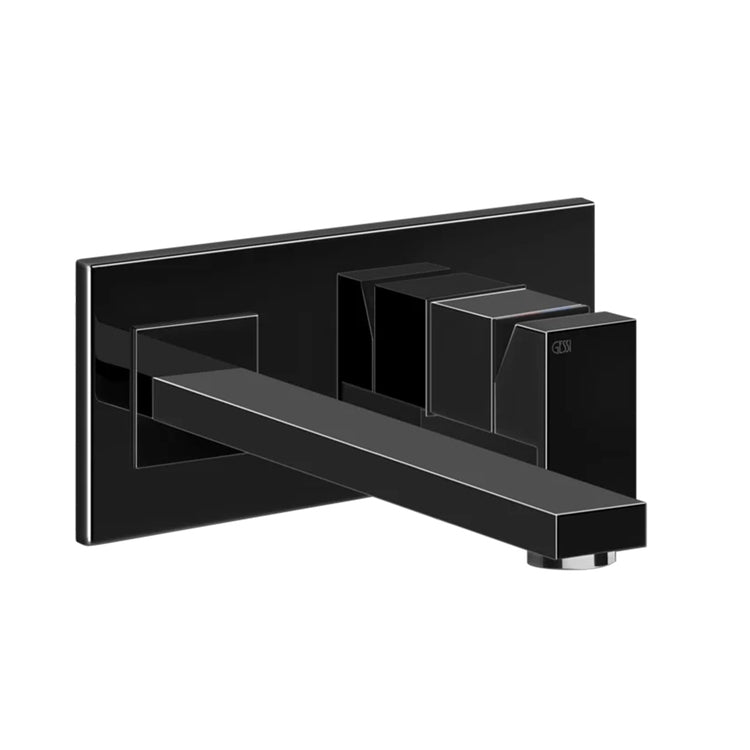 Gessi Wandmischer T. 27 cm, ohne Ablauf, schwarze Metall-PVD-Oberfläche RETTANGOLO 44838#706