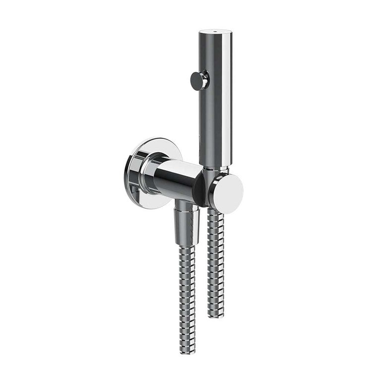 Gessi Wasserstrahl-Idroskop für Sanitärkeramik zur Wandmontage mit Sicherheitsventil und 1/2-Zoll-Anschluss, Chromoberfläche SHOWER 58151#031