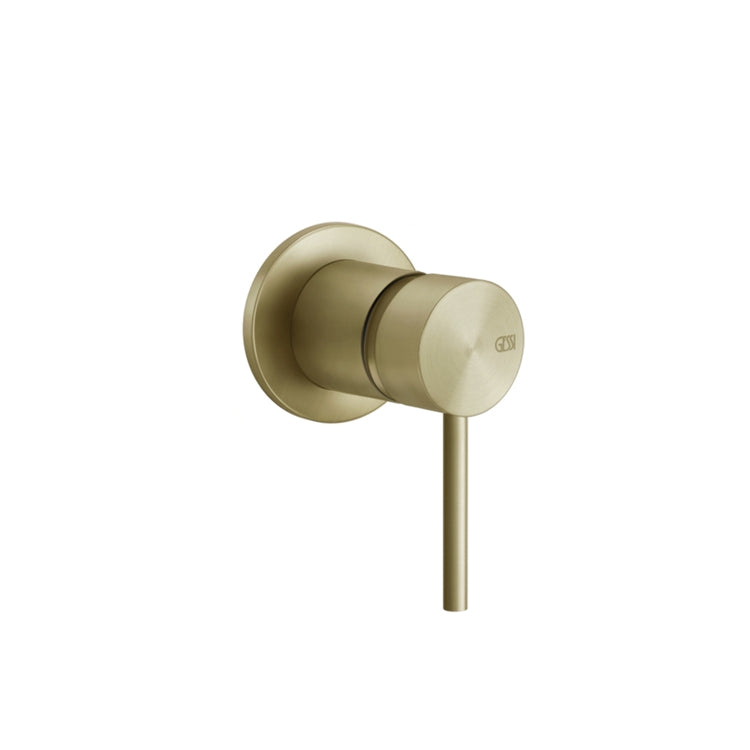 Gessi Wandfernbedienung für Waschbecken/Dusche, 1 Ausgang, Oberfläche gebürstetes Messing PVD SHOWER 54019#727