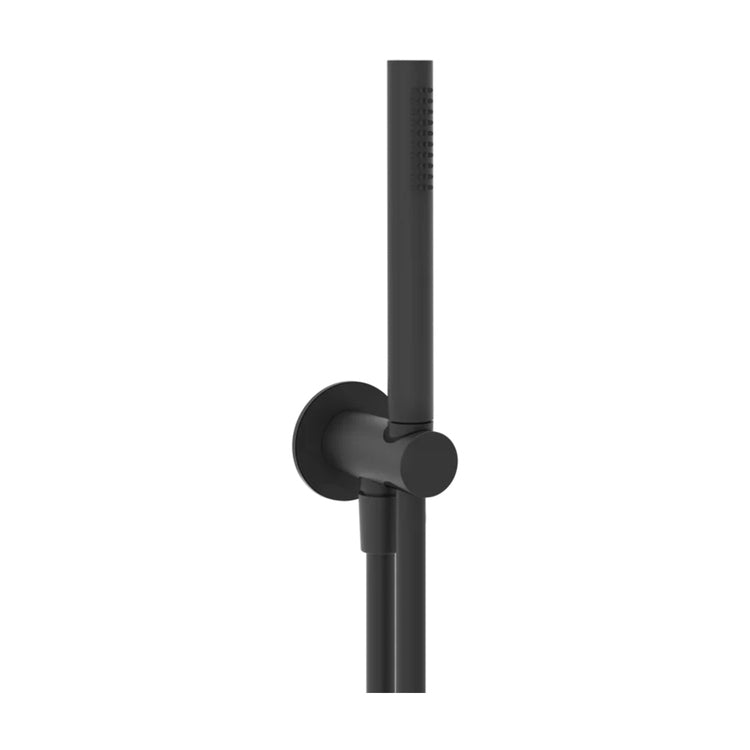 Gessi Duschset mit Wasseranschluss, Kalkschutzbrause und 150 cm Schlauch, mattschwarze Ausführung 316 54023#299