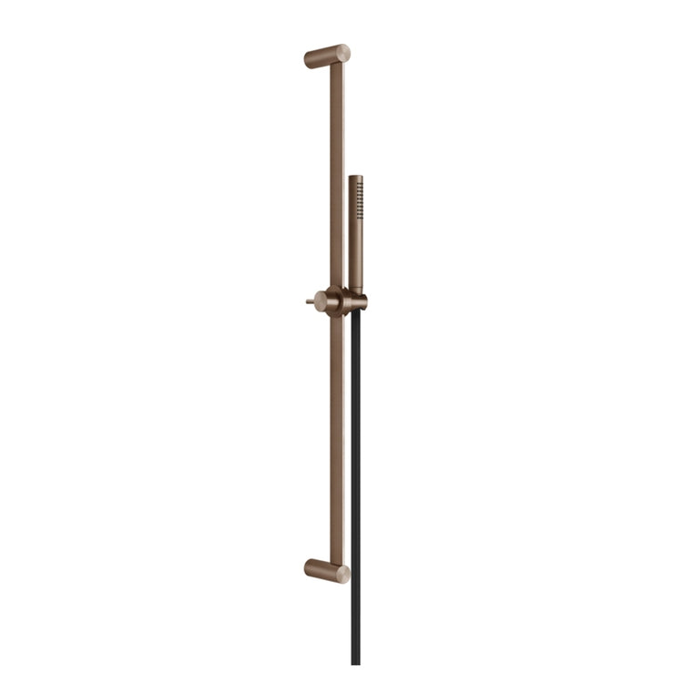 Gessi Einhand-Duschstange mit Kalkschutz-Handbrause und 150 cm Schlauch, Oberfläche Copper Brushed PVD 316 54044#708