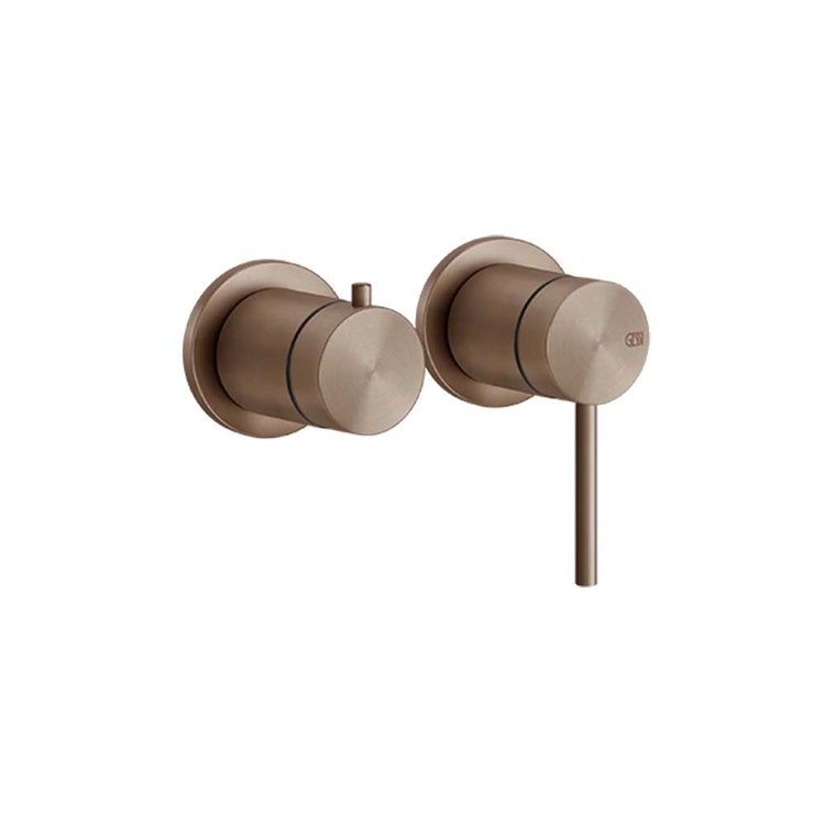 Gessi Außenbereich Duschmischer an der Wand, 2 Wege, ohne Einbaukörper, Oberfläche Copper Brushed PVD 316 54077#708