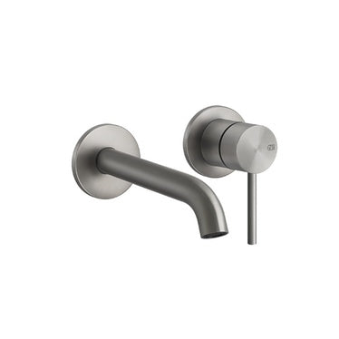 Gessi Wandwaschbeckenmischer langer Auslauf T. 21 cm, ohne Ablauf, Oberfläche Steel Brushed 316 FLESSA 54086#239
