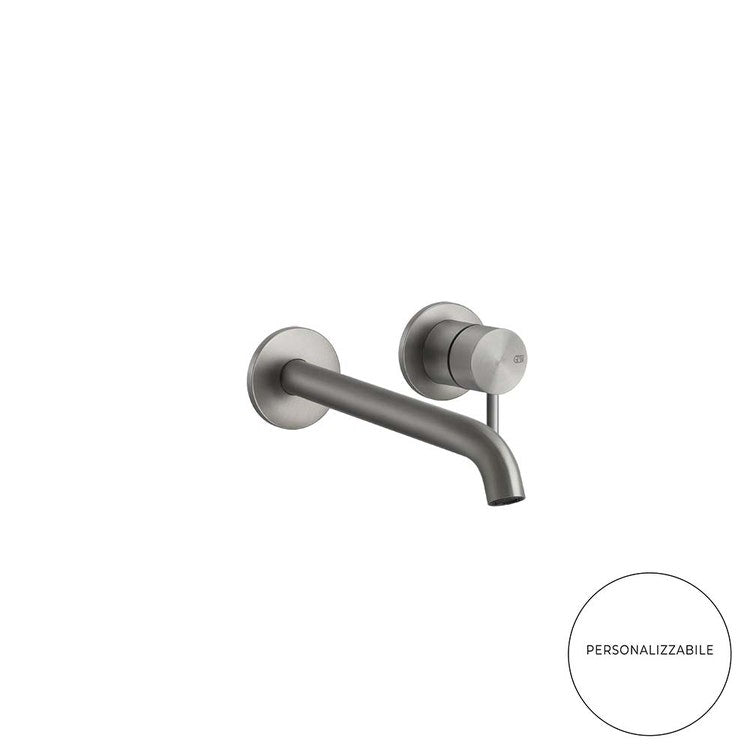 Gessi Waschtischarmatur Mund anpassbare Länge, ohne Ablauf, Edelstahl gebürstet 316 FLESSA 54089#239