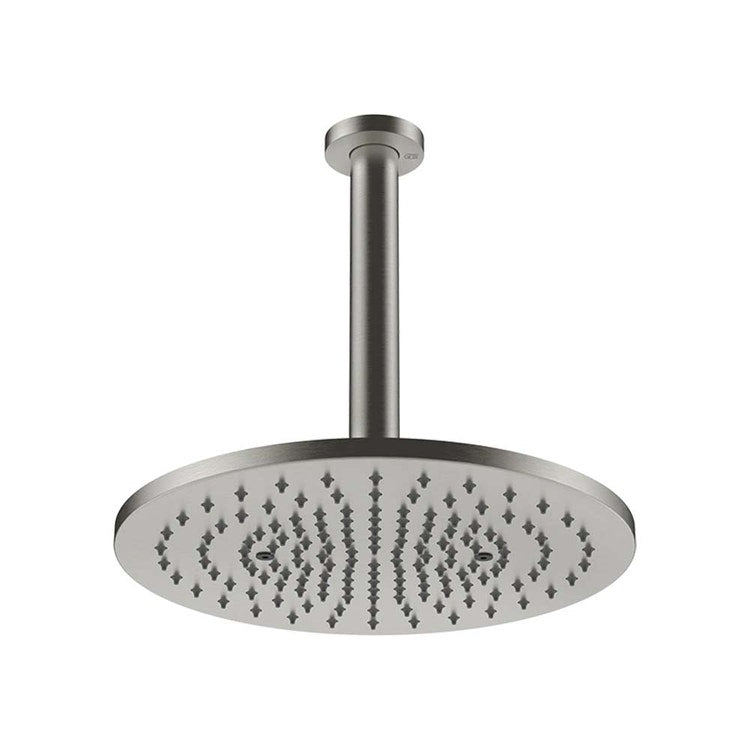 Gessi Duscharm mit Deckenbrause, Ø 30 cm, finish Stahl gebürstet SHOWER 54146#239
