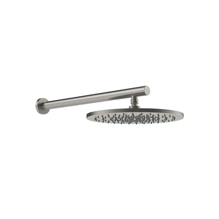 Gessi Duscharm mit Wandbrause Ø 30 cm, verstellbar, Stahl gebürstet Oberfläche SHOWER 54145#239