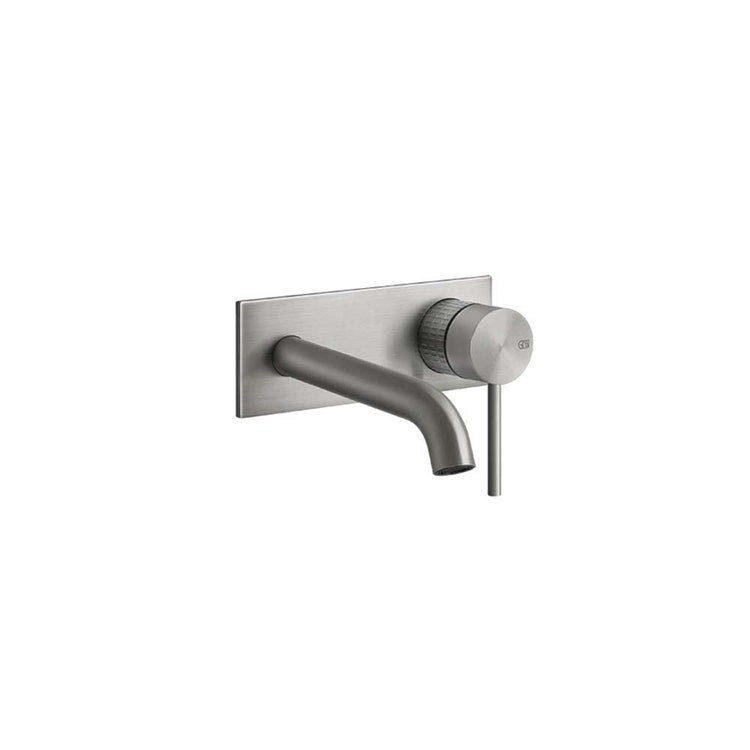 Gessi 316 Mechanik Wandwaschbeckenmischer mittlerer Auslauf ohne Ablauf, Oberfläche Steel Brushed 316 MECCANICA 54288#239