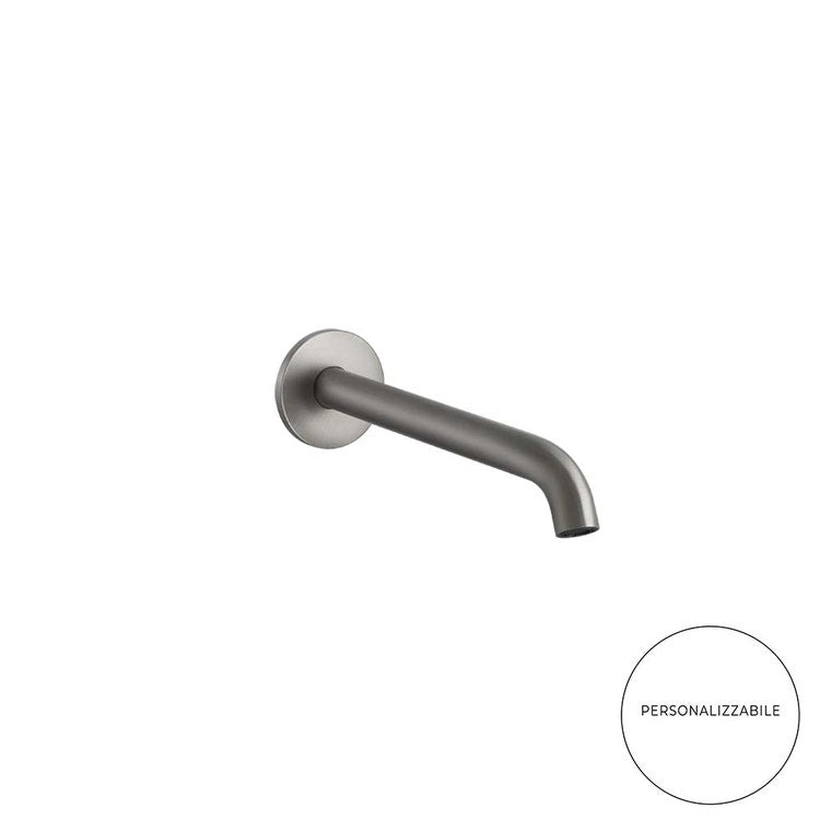 Gessi Waschbeckenarmatur mit wandmontierter, anpassbarer Länge, Oberfläche Steel Brushed 316 54210#239
