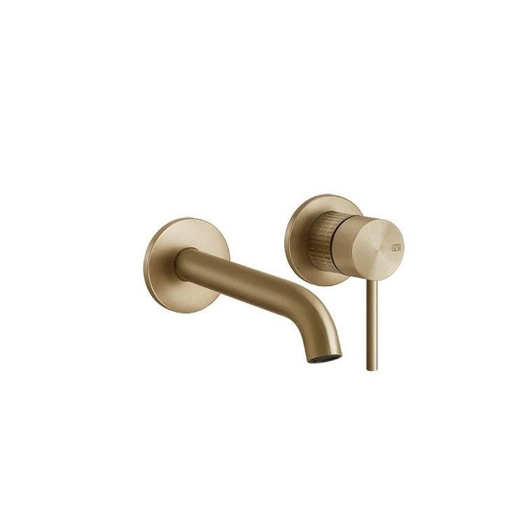 Gessi 316 Mechanik Wandwaschbeckenmischer langer Auslauf ohne Ablauf, Finish Warm Bronze gebürstet PVD 316 MECCANICA 54286#726