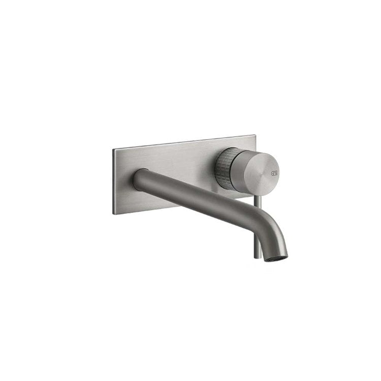 Gessi 316 Mechanik Wandwaschbeckenmischer langer Auslauf ohne Ablauf, Stahl gebürstet Oberfläche 316 MECCANICA 54290#239