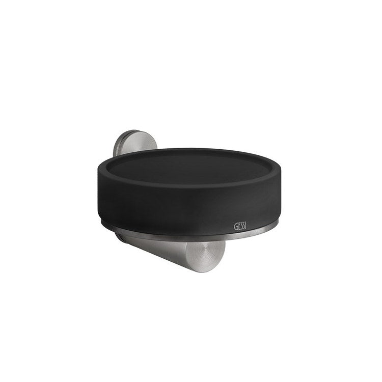 Gessi Wandseifenhalter schwarz, Oberfläche Steel Brushed 316 Accessories 54702#239