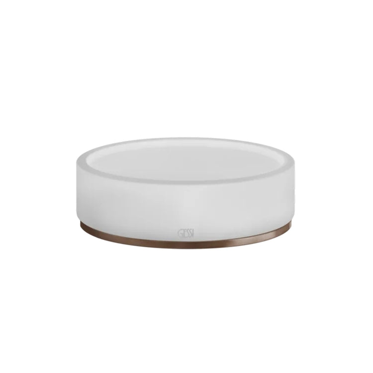 Gessi Aufsatz-Seifenhalter weiß, Oberfläche Copper Brushed PVD 316 Accessories 54725#708