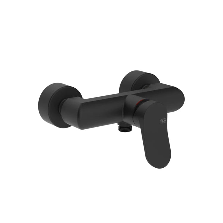 Gessi Außenduschenmischer, wandmontiert, schwarze Farbe, mattes Finish MERAVIGLI 56031#299