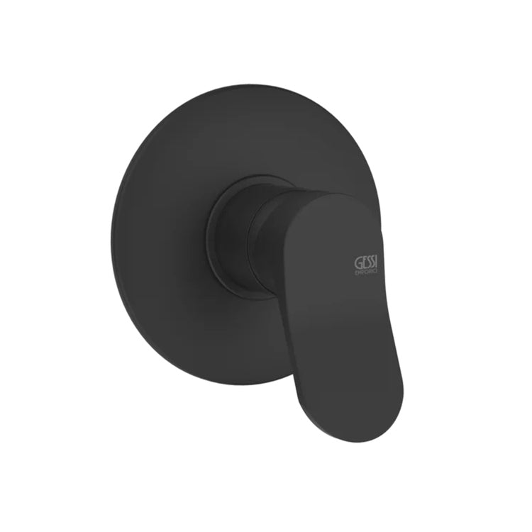 Gessi Wand-Duschmischer, 1 Weg, ohne Einbaukörper, Schwarz matt MERAVIGLI 56062#299