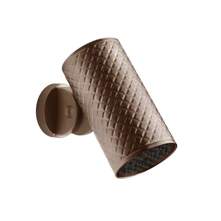 Gessi Duschkopf mit Kalkschutz für die Wandmontage, schwenkbar, mit Regeneffekt, Ø 7,9 cm, Oberfläche Copper Brushed PVD SHOWER 57213#708