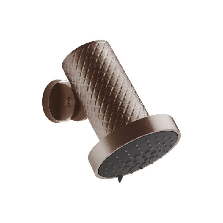 Gessi Wand-Duschkopf kalkabweisend, schwenkbar, mit Regen-, Sprüh- und Massagefunktion, Ø 13,5 cm, Oberfläche Copper Brushed PVD SHOWER 57251#708