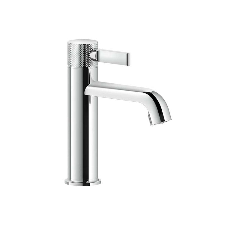 Gessi Waschbeckenmischer H. 20 cm, mit Ablauf und Anschlussflexschläuchen, verchromt INCISO 58001#031